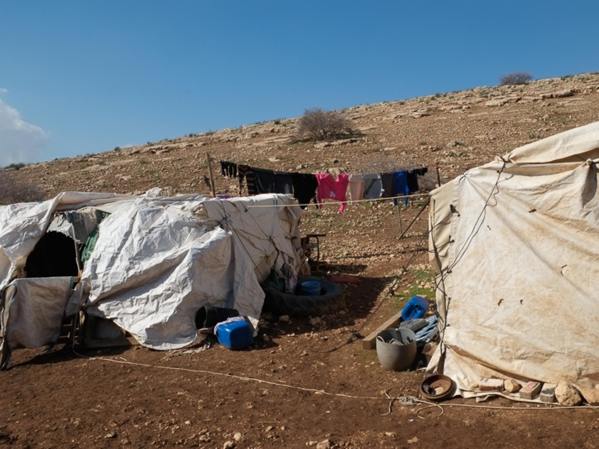 בקעת הירדן: מאהל מגורים של רועים