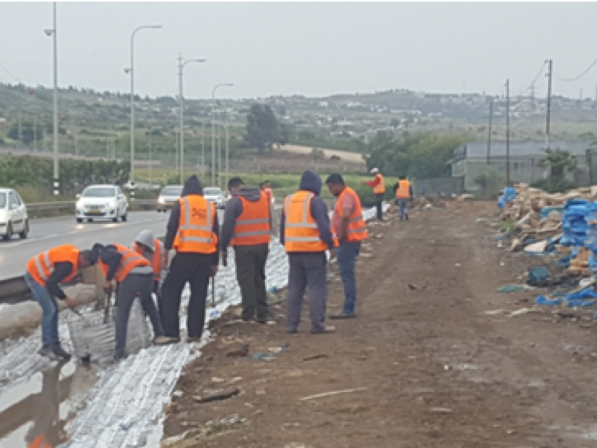 The workers are Bedouin from the Beersheba area