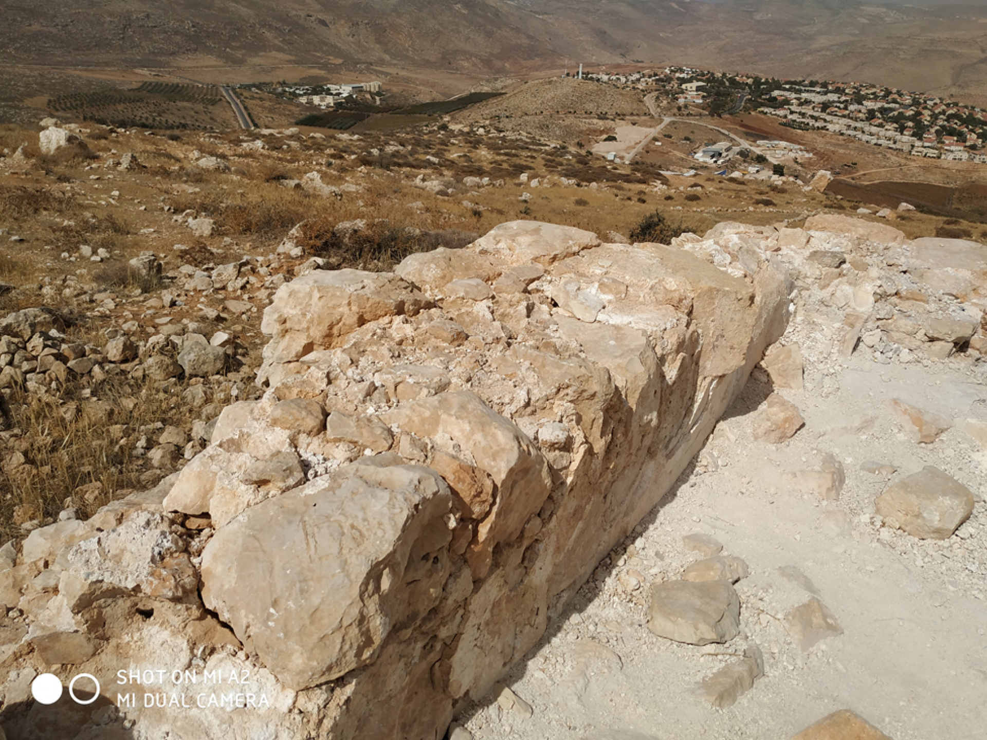 Sit Zahra in ruins today, against the background of Jewish settler-colony Kochav  Ha-Shachar