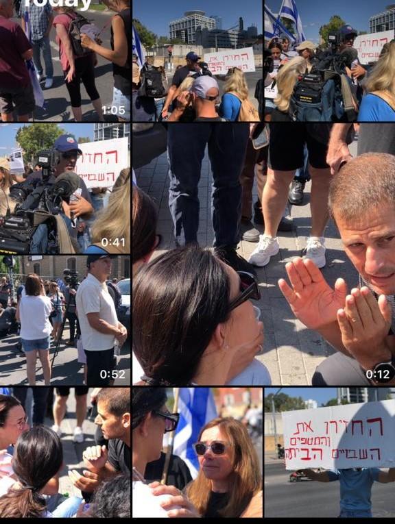 a collage of photos from demonstrations