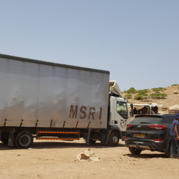 בקעת הירדן: משאית מלאה מתנות לכבוד עיד אל פיטר
