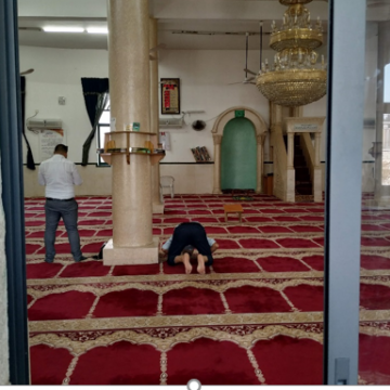 פנים מסגד עומר שנמצא מול כנסית המולד