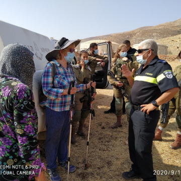 בקעת הירדן: שוב מסלקים רועים בתואנת כניסה לשטח צבאי