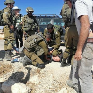 דרום הר חברון: חייל עוצר פעיל שלום