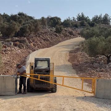 מחסום יעבד: דרך פרטית של מתנחלים בתוך שטח פלסטיני