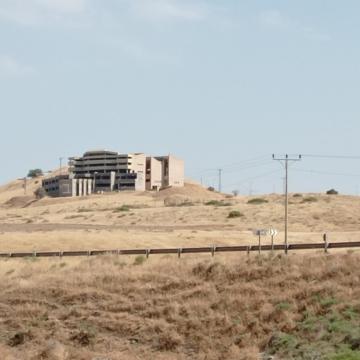 Jordan Valley: An unfinished structure of a high school yeshiva