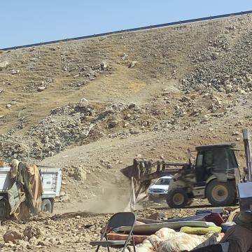 Wad al-Ahmar in the Jordan Valley: complete destruction and deportation of the local residents