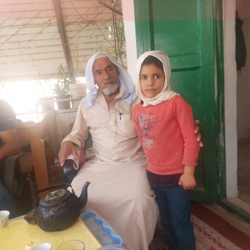 Wadi Radim - Abu Safi and his little girl