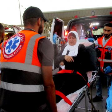 Qalandiya: transition from one ambulance to another