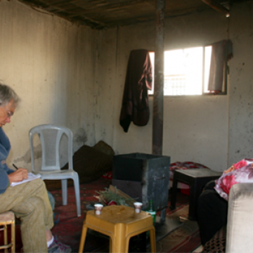 A-Tuwani: Paula and Bassel at Yasser's house