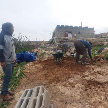 Sha’ab al-Butum – restoring the damaged vegetable garden