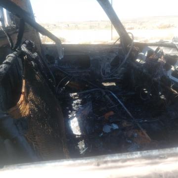 Umm Darit - the burned car